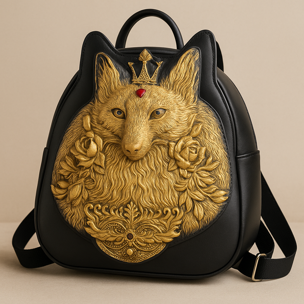Crowned Fox Sculptural Clutch
