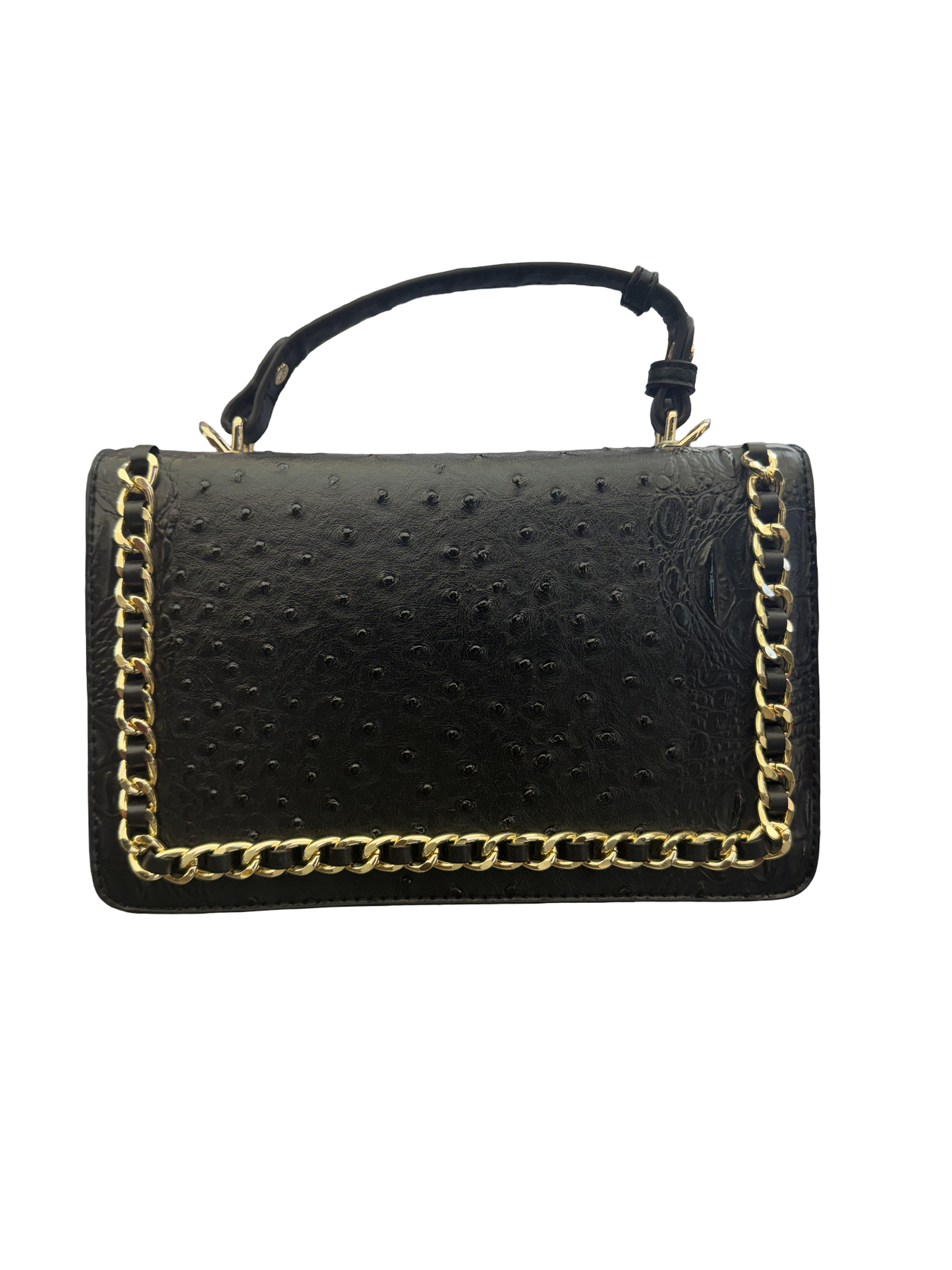 Ostrich Chain Border Bag