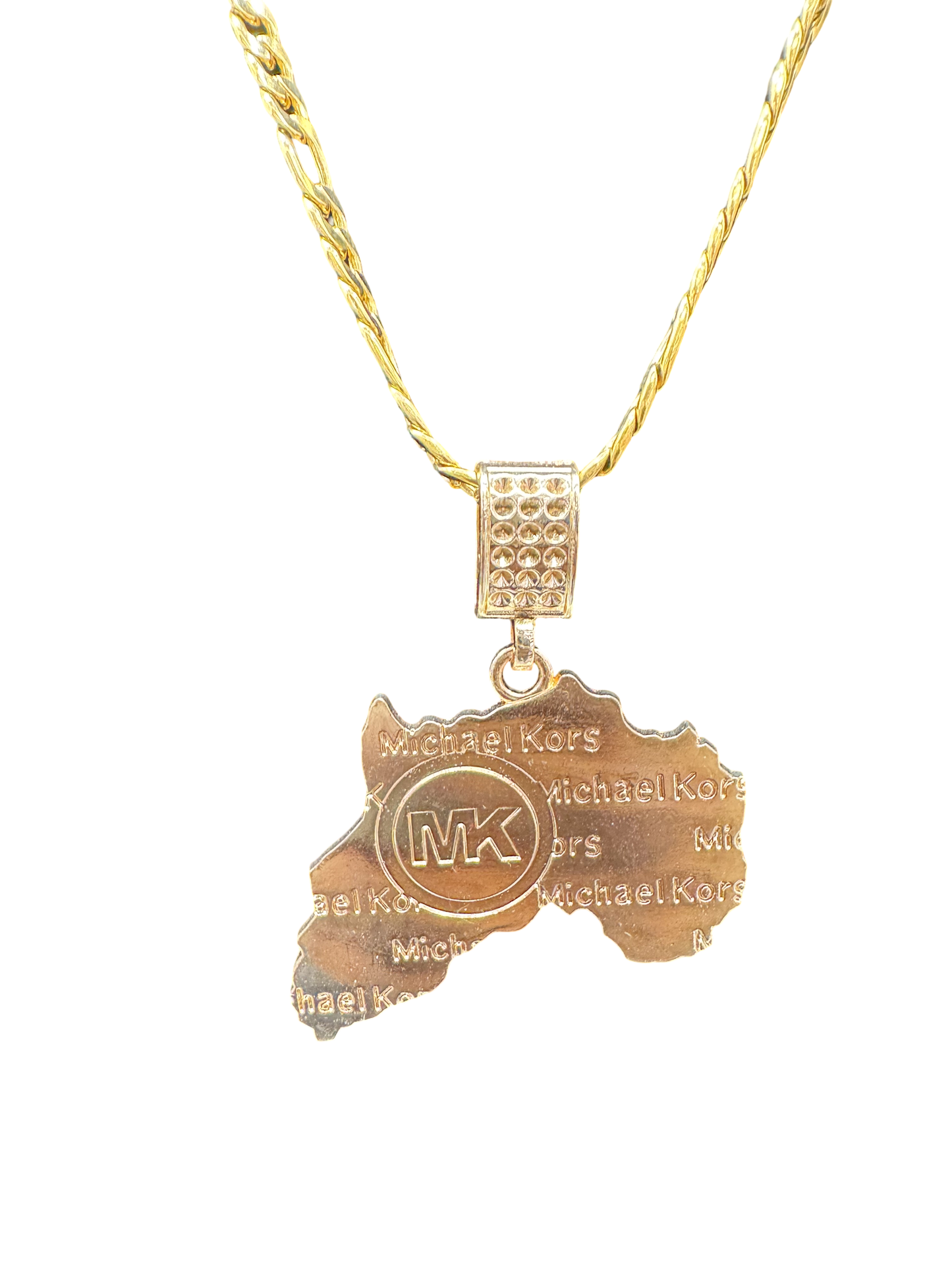 Africa Map Pendant Necklace