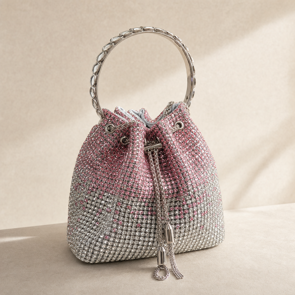 Luxe Bead Drawstring Pouch