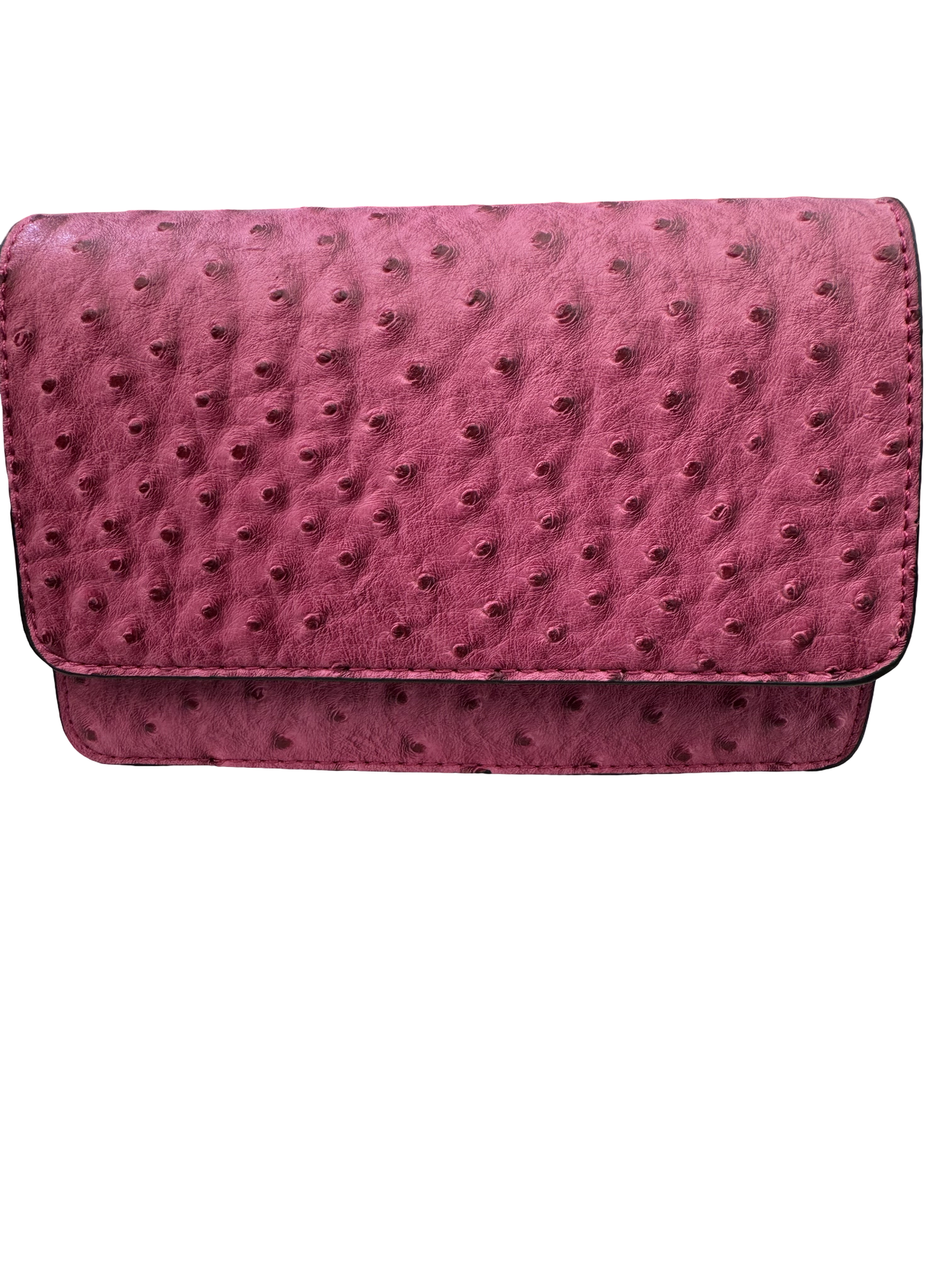 Ostrich Texture Clutch Crossbody