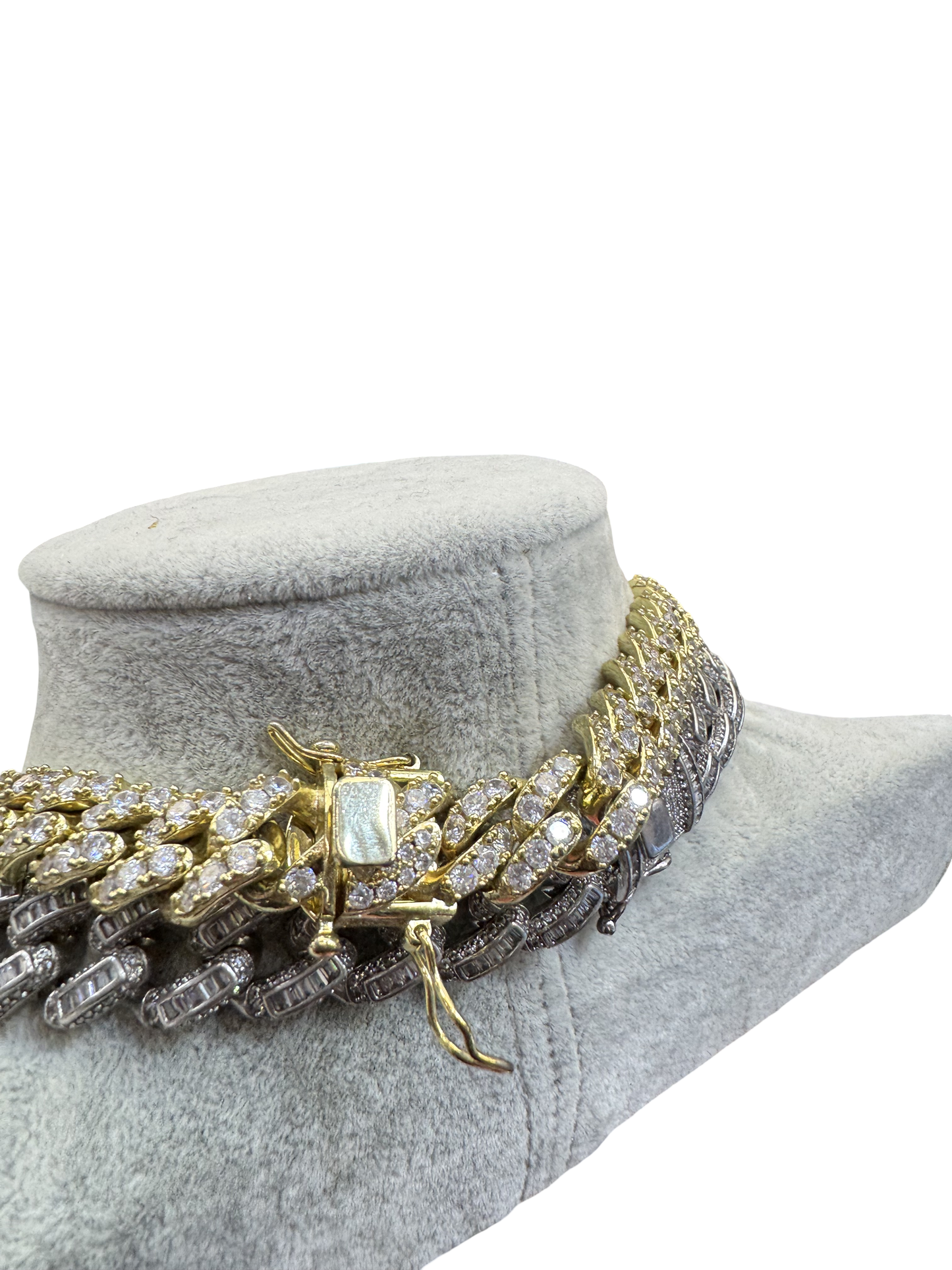 Two-Tone Cuban Link Statement Chain