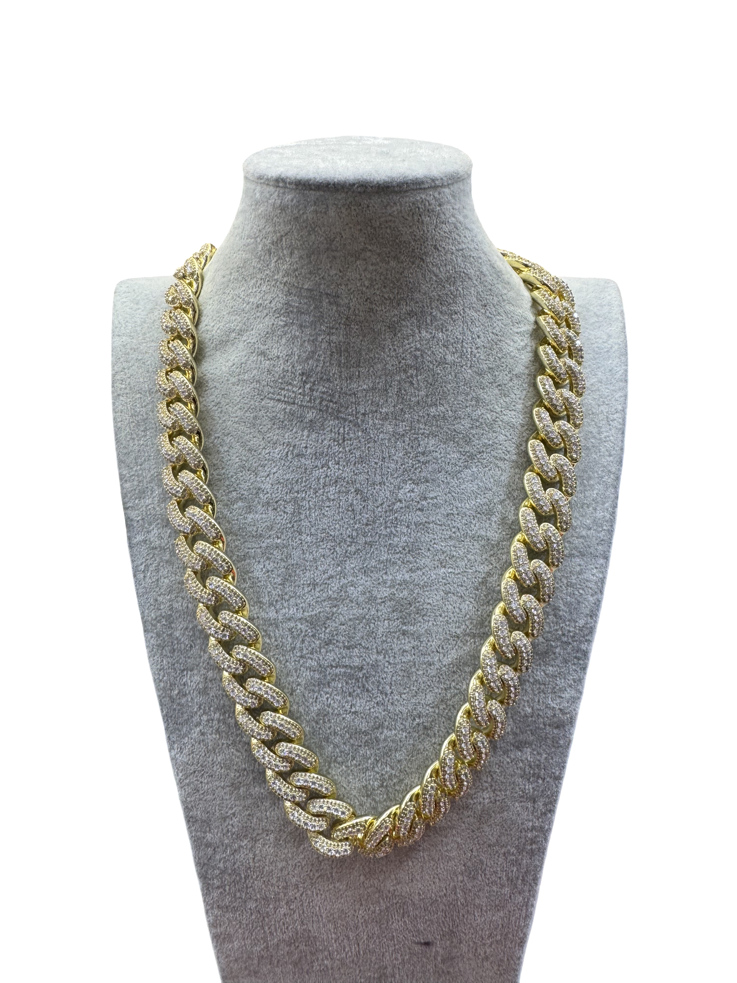 Gold Iced Cuban Chain (Chunky)
