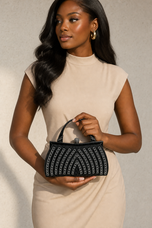 Crystal Column Evening Bag