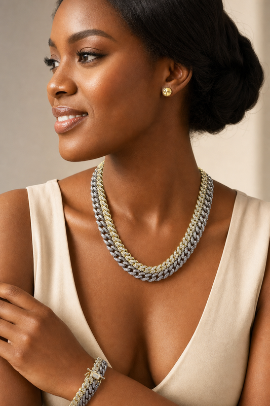 Two-Tone Cuban Link Statement Chain