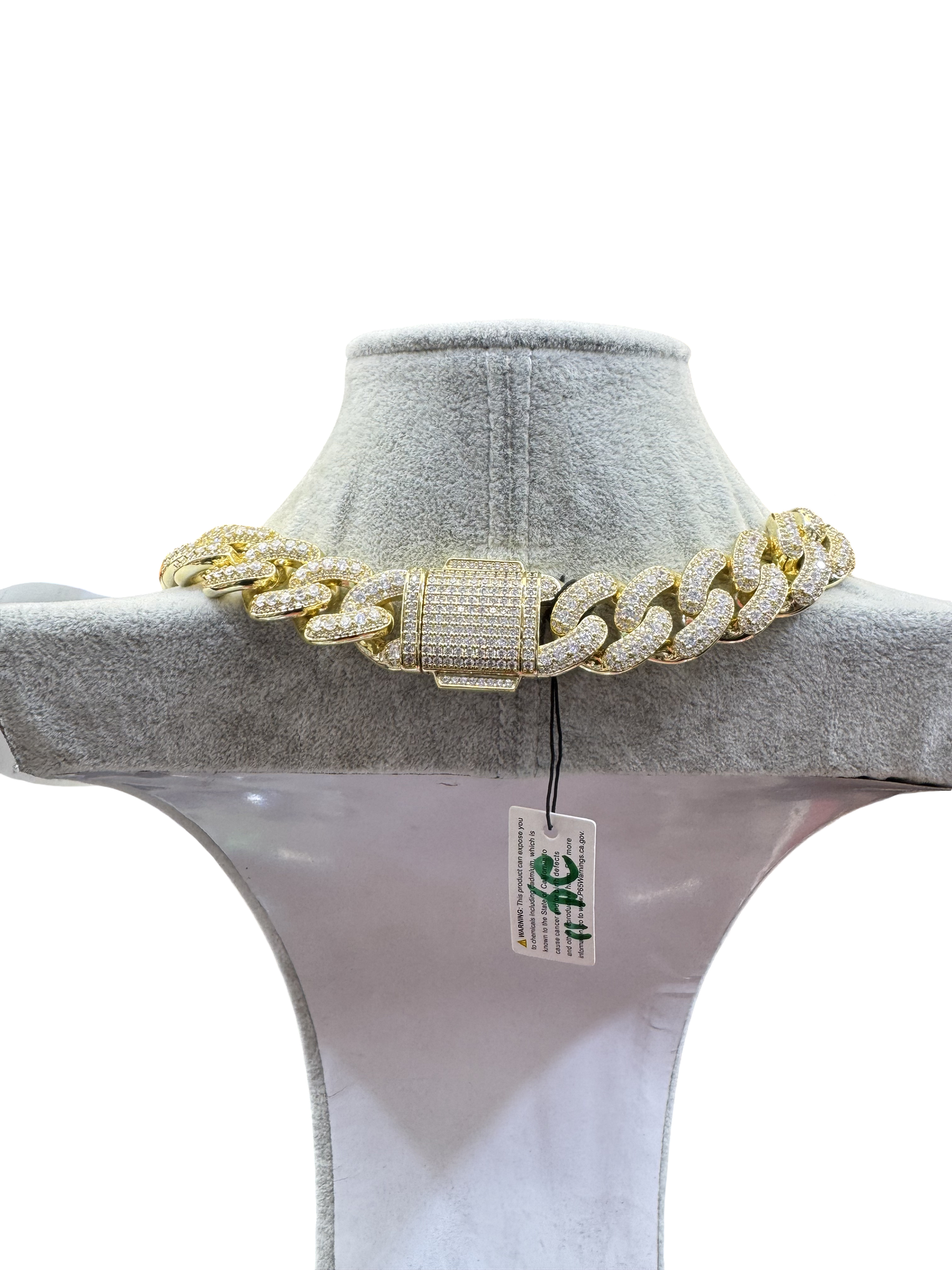Gold Iced Cuban Chain (Chunky)