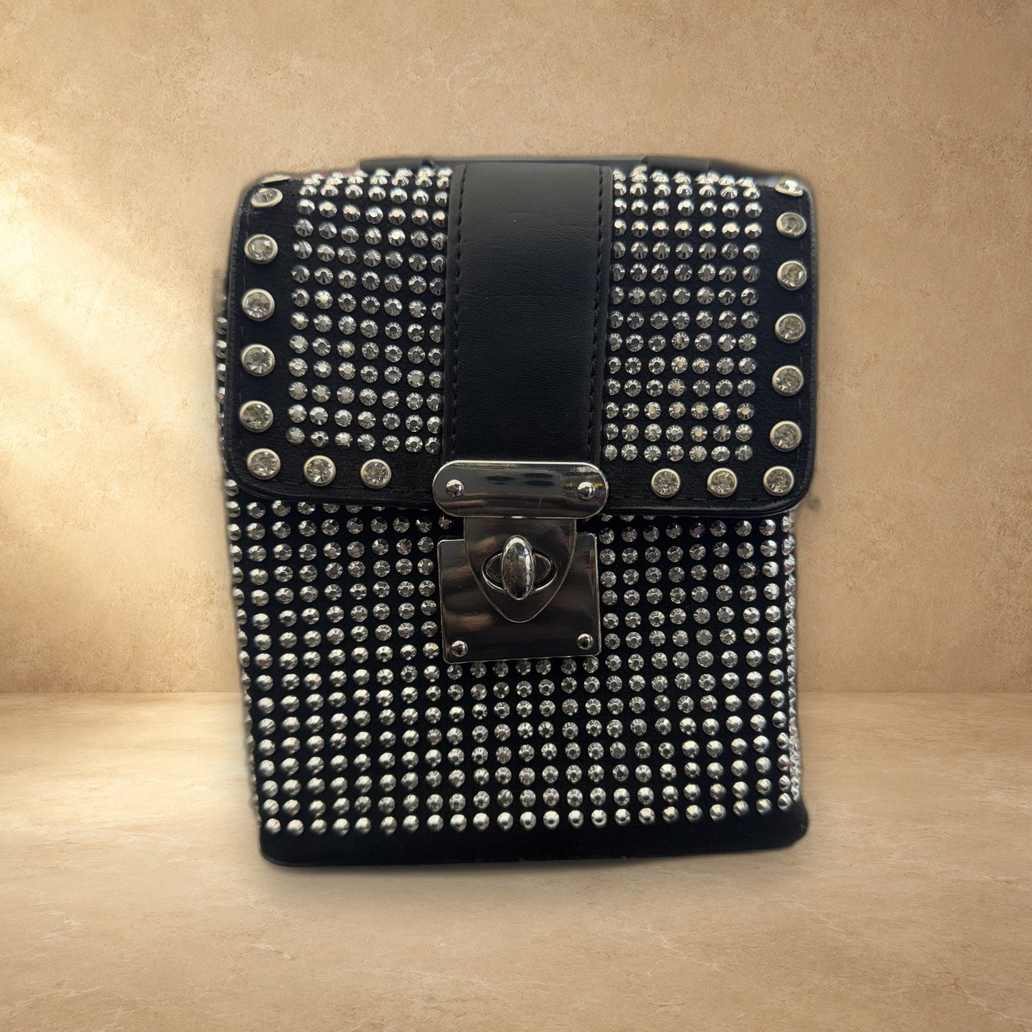 Black Studded Crossbody