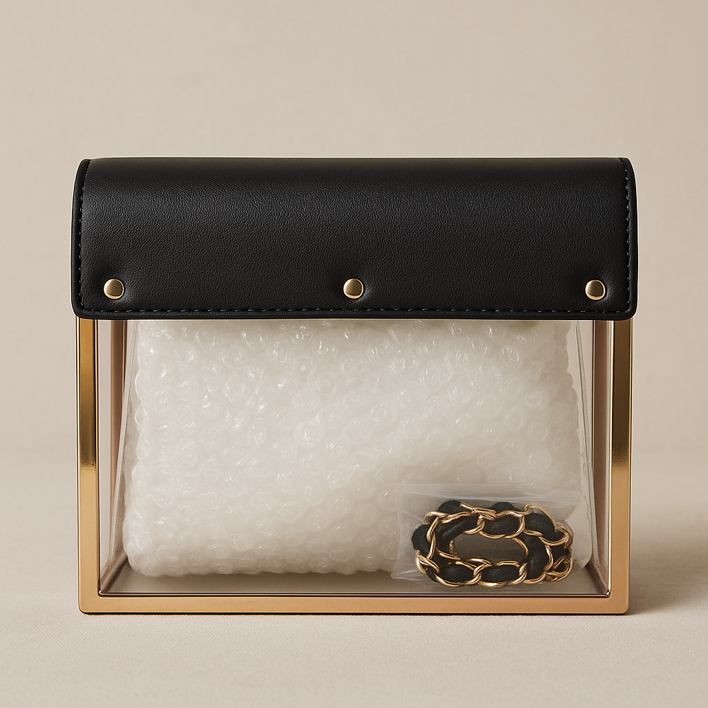 Clear Acrylic Flap Box Bag