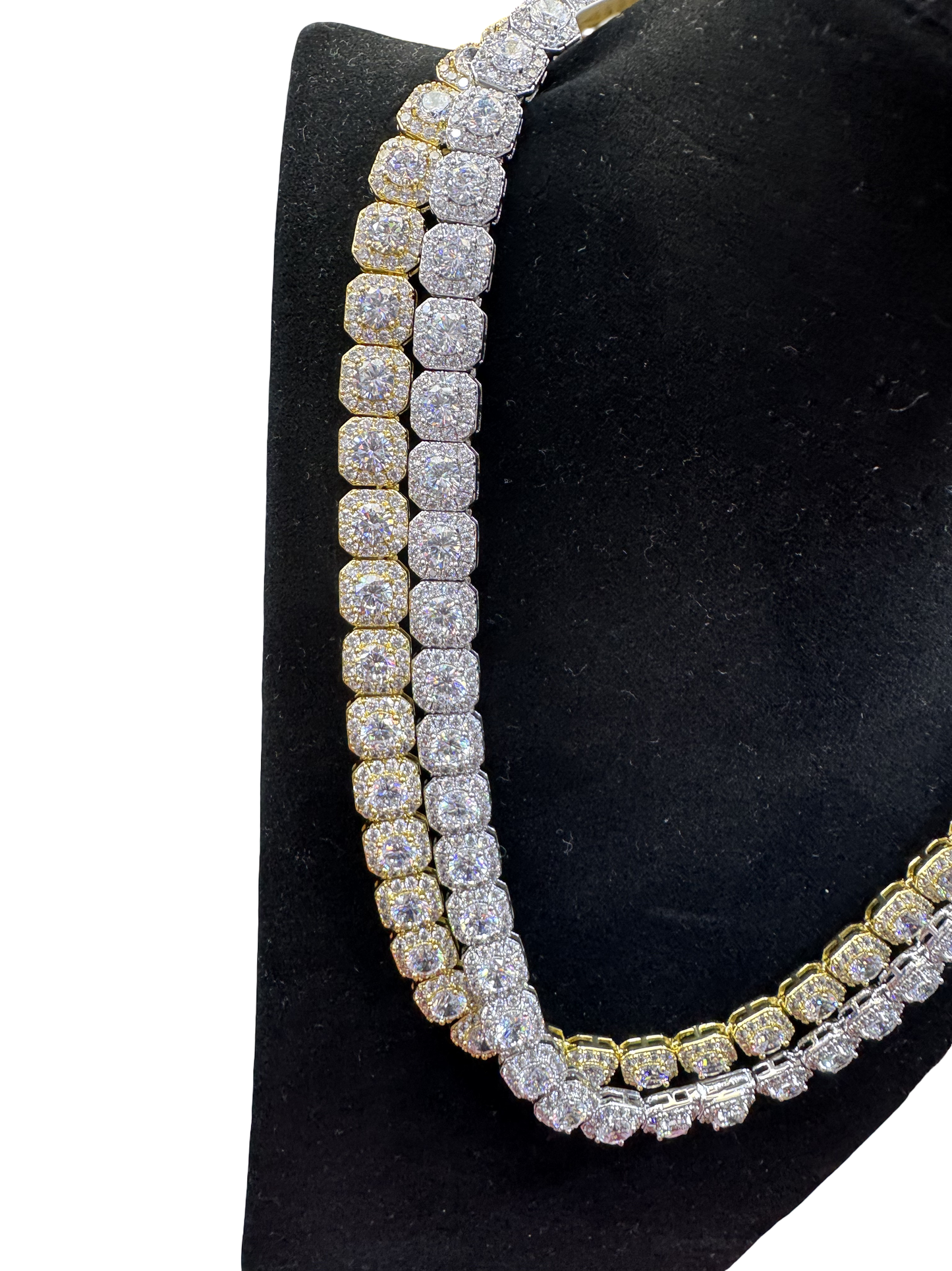 Cluster Tennis Necklace