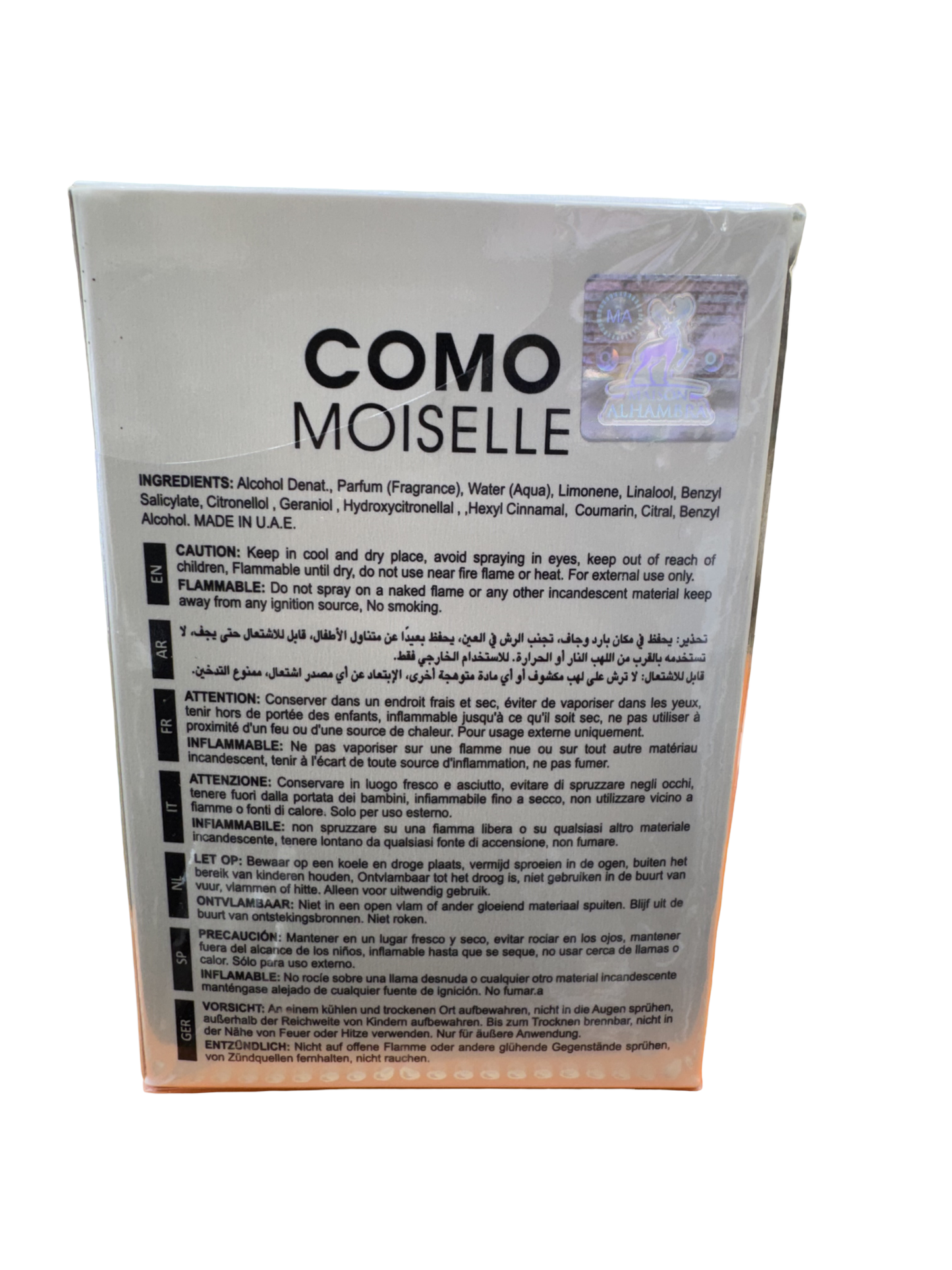 Como Moiselle Eau de Parfum - Maison Alhambra