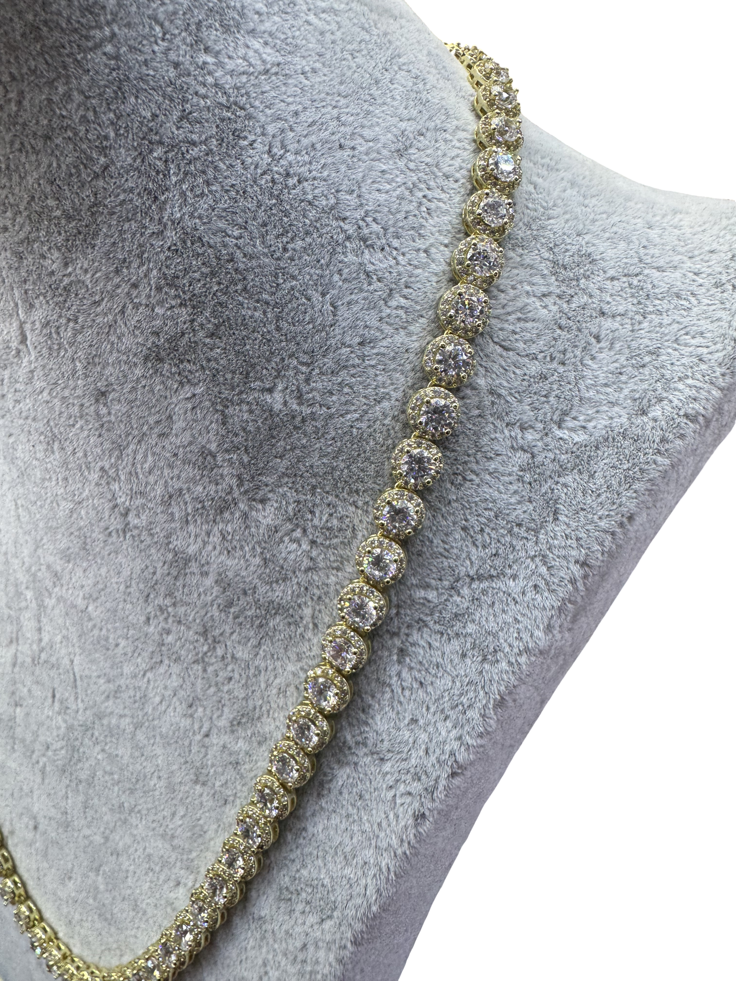 Gold Tennis Necklace
