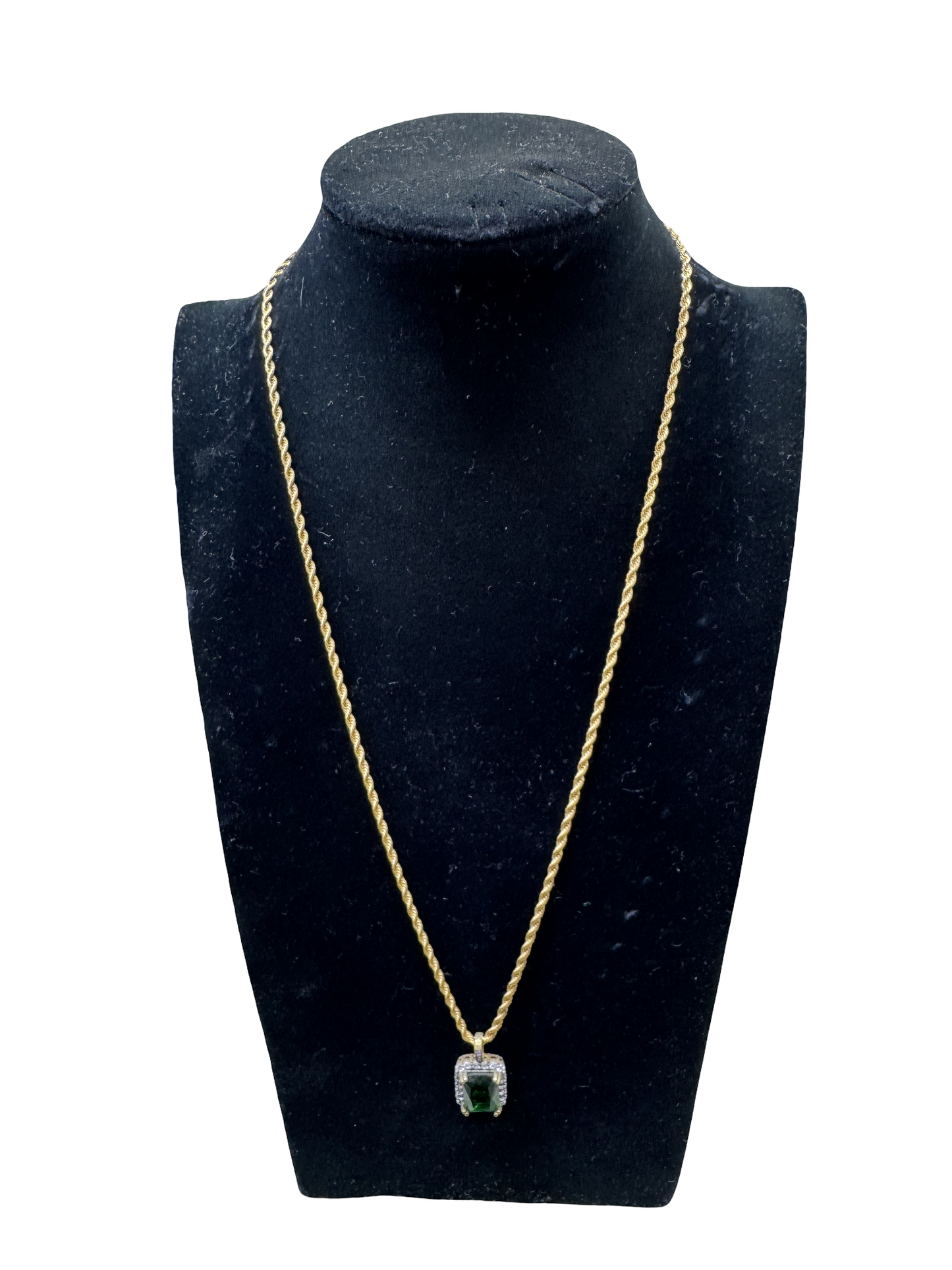 Green Gem Pendant Necklace