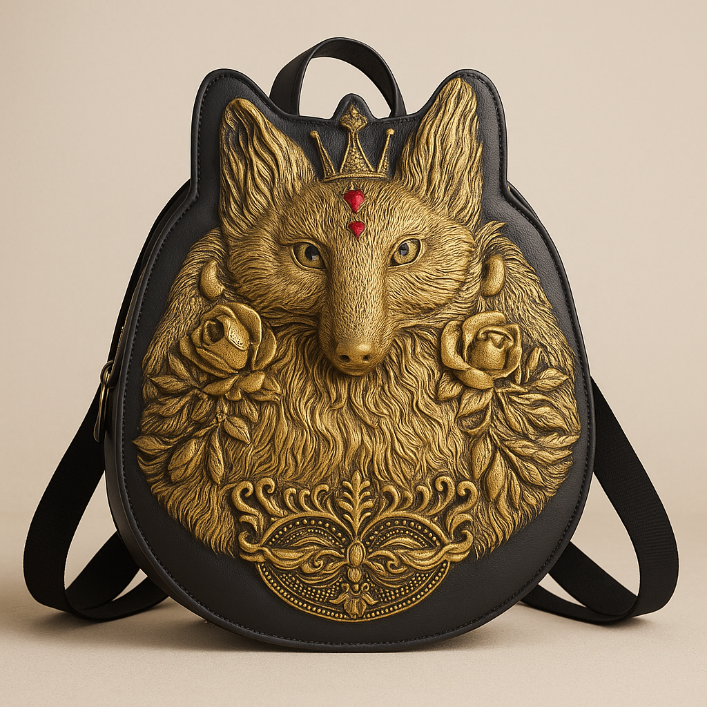 Crowned Fox Sculptural Clutch