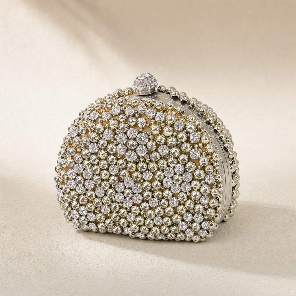 Pearl Bead Evening Clutch