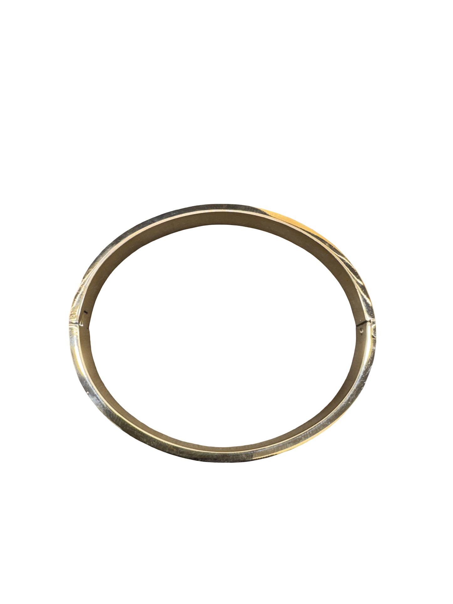 Gold-Tone Hinged Bangle