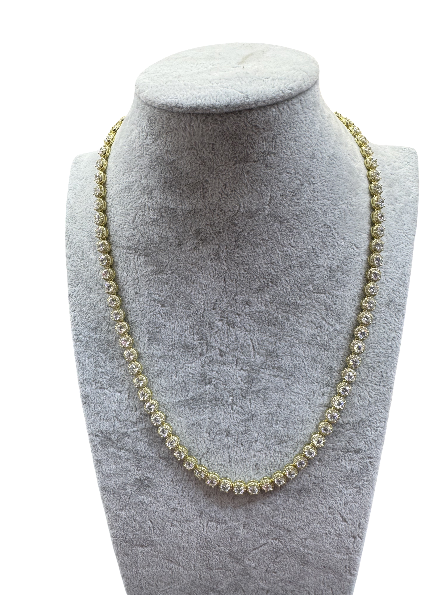 Gold Tennis Necklace