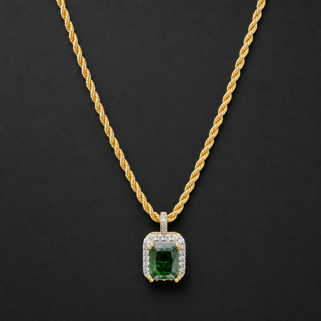 Green Gem Pendant Necklace