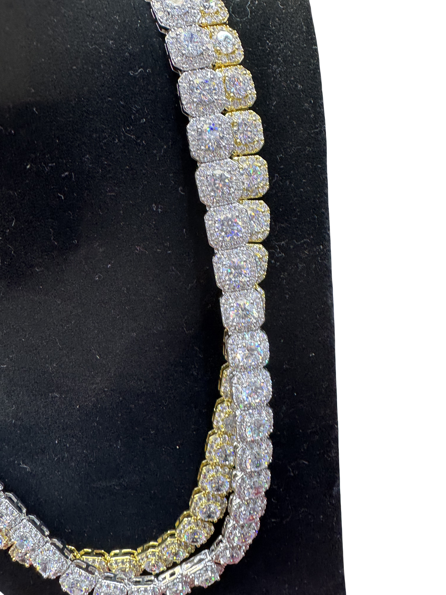 Cluster Tennis Necklace
