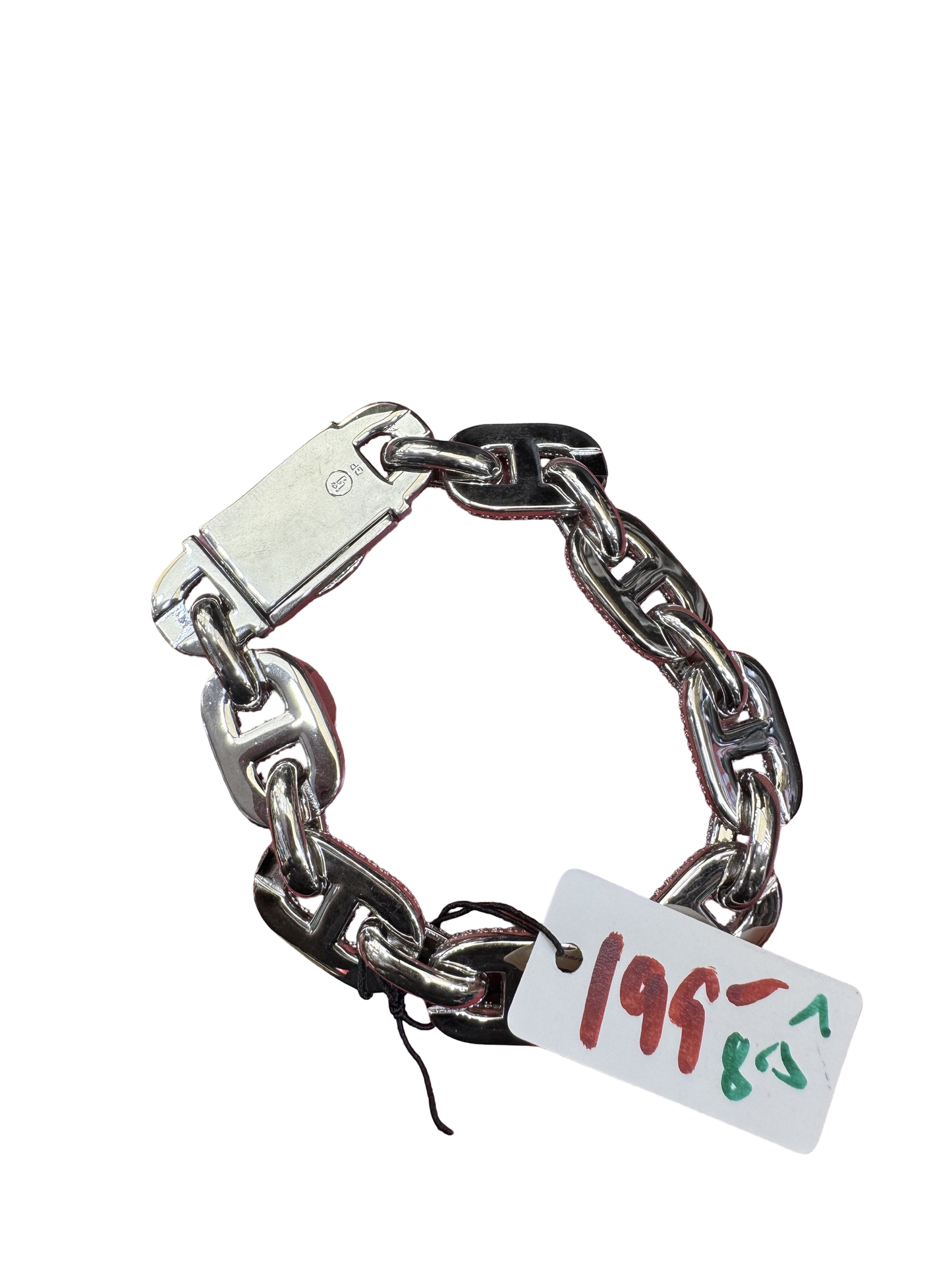 Rhinestone Chunky Chain Link Bracelet