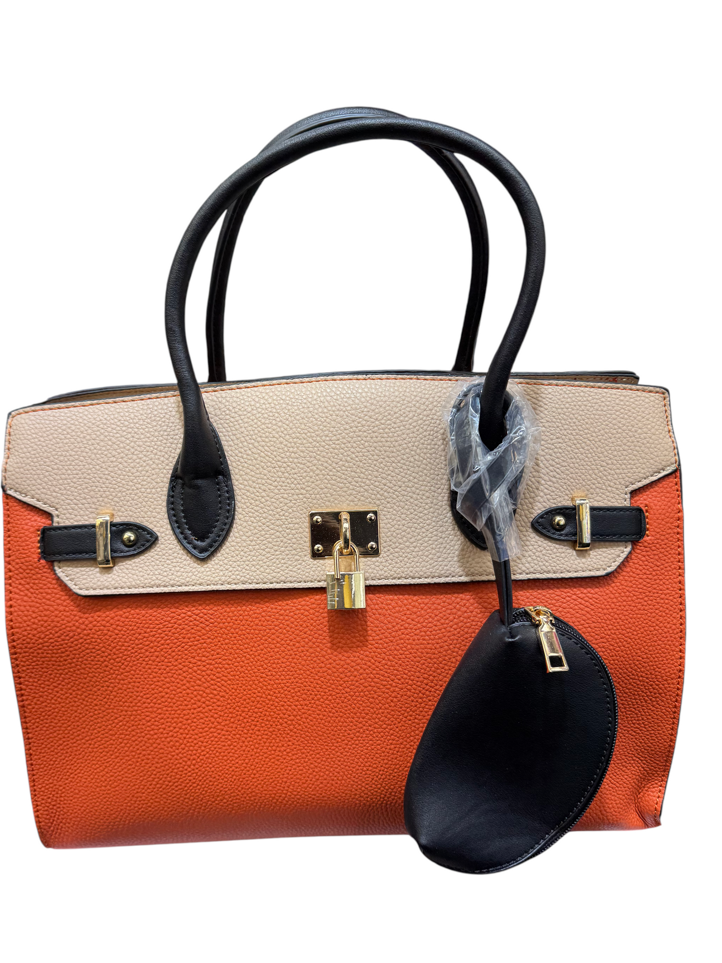 Colorblock Birkin Tote