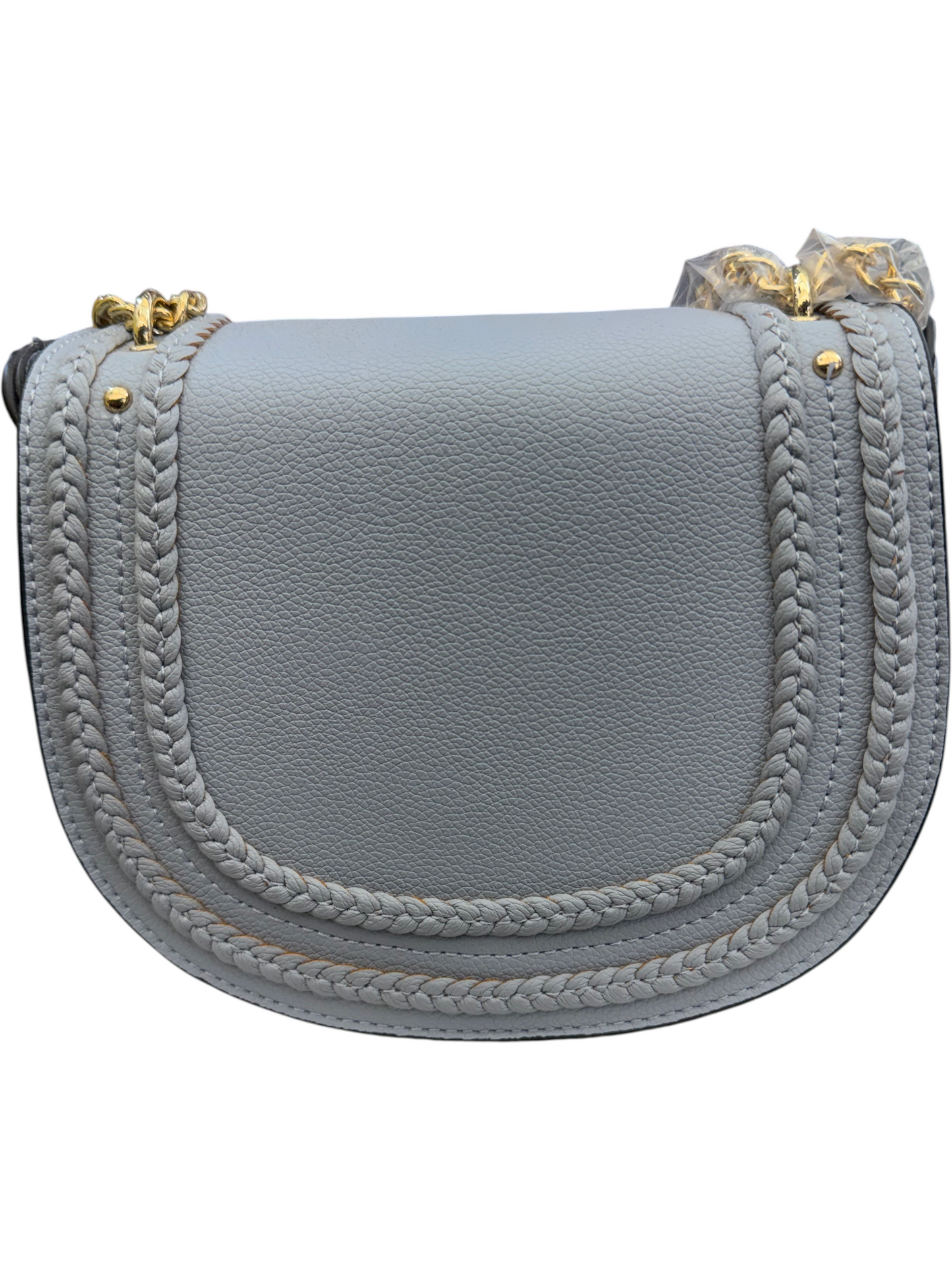 Braided Trim Chain Bag