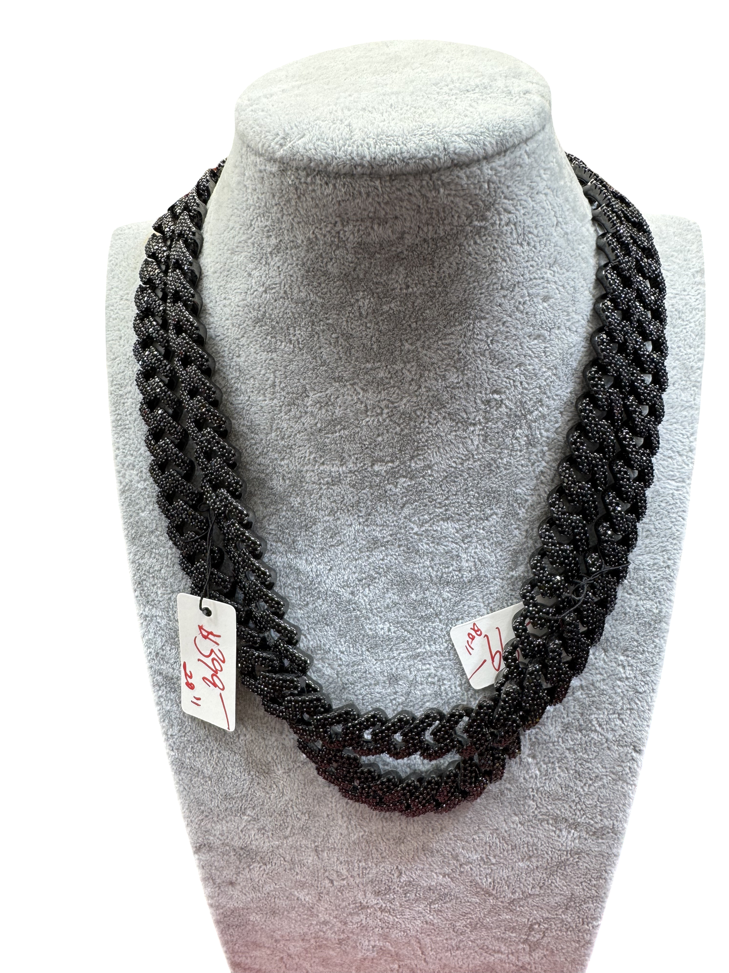 Black Iced Cuban Chain & Bracelet