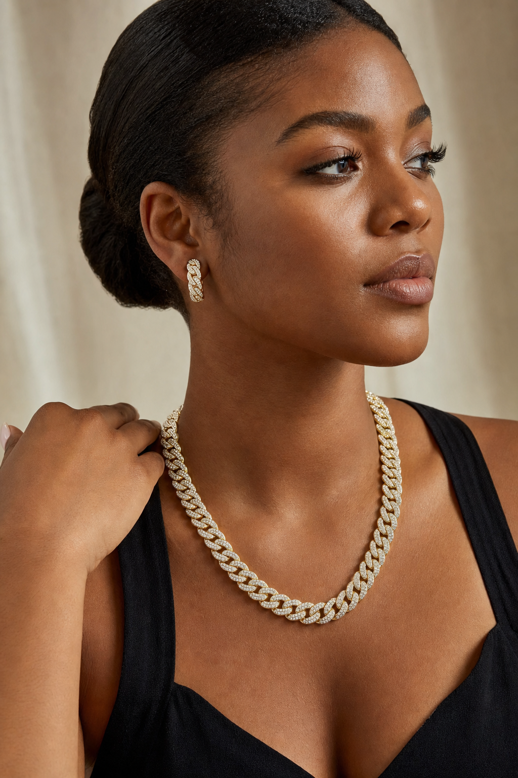 Gold Iced Cuban Chain (Chunky)