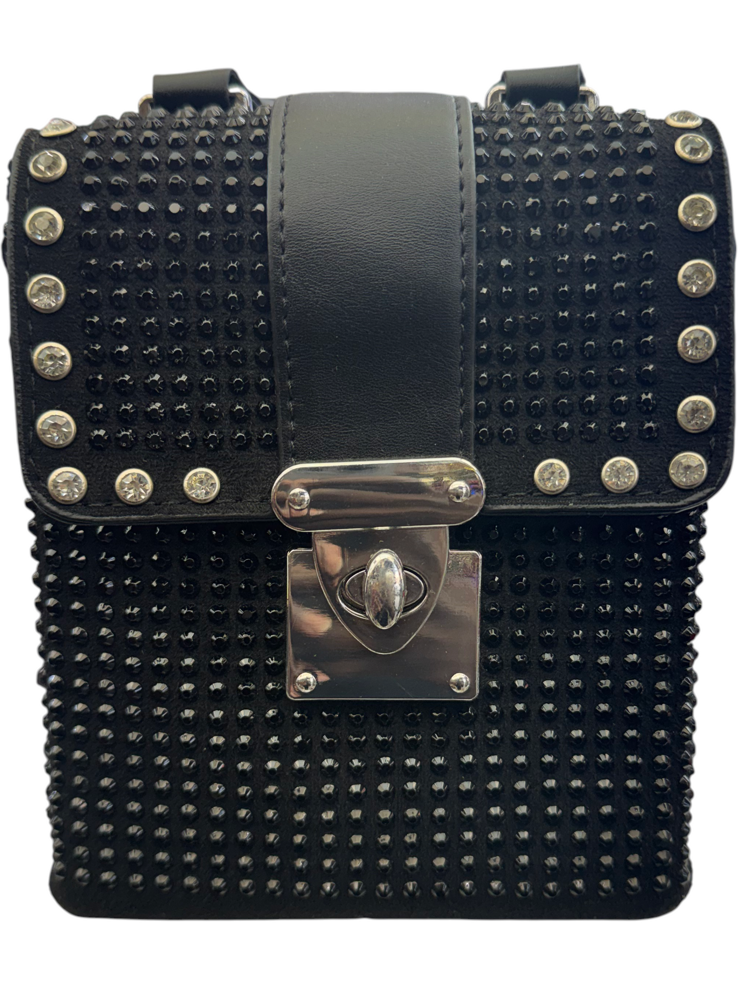 Black Studded Crossbody