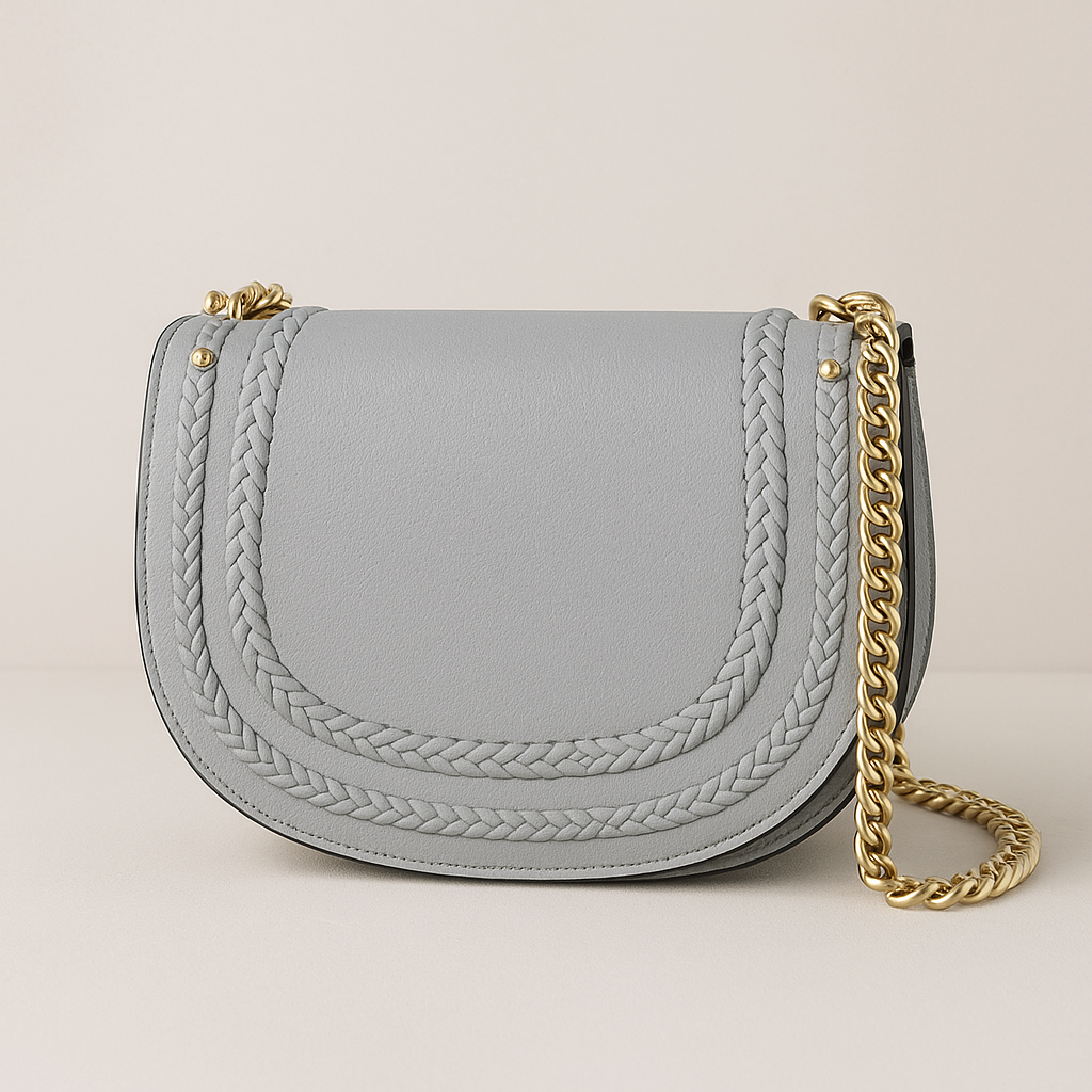 Braided Trim Chain Bag