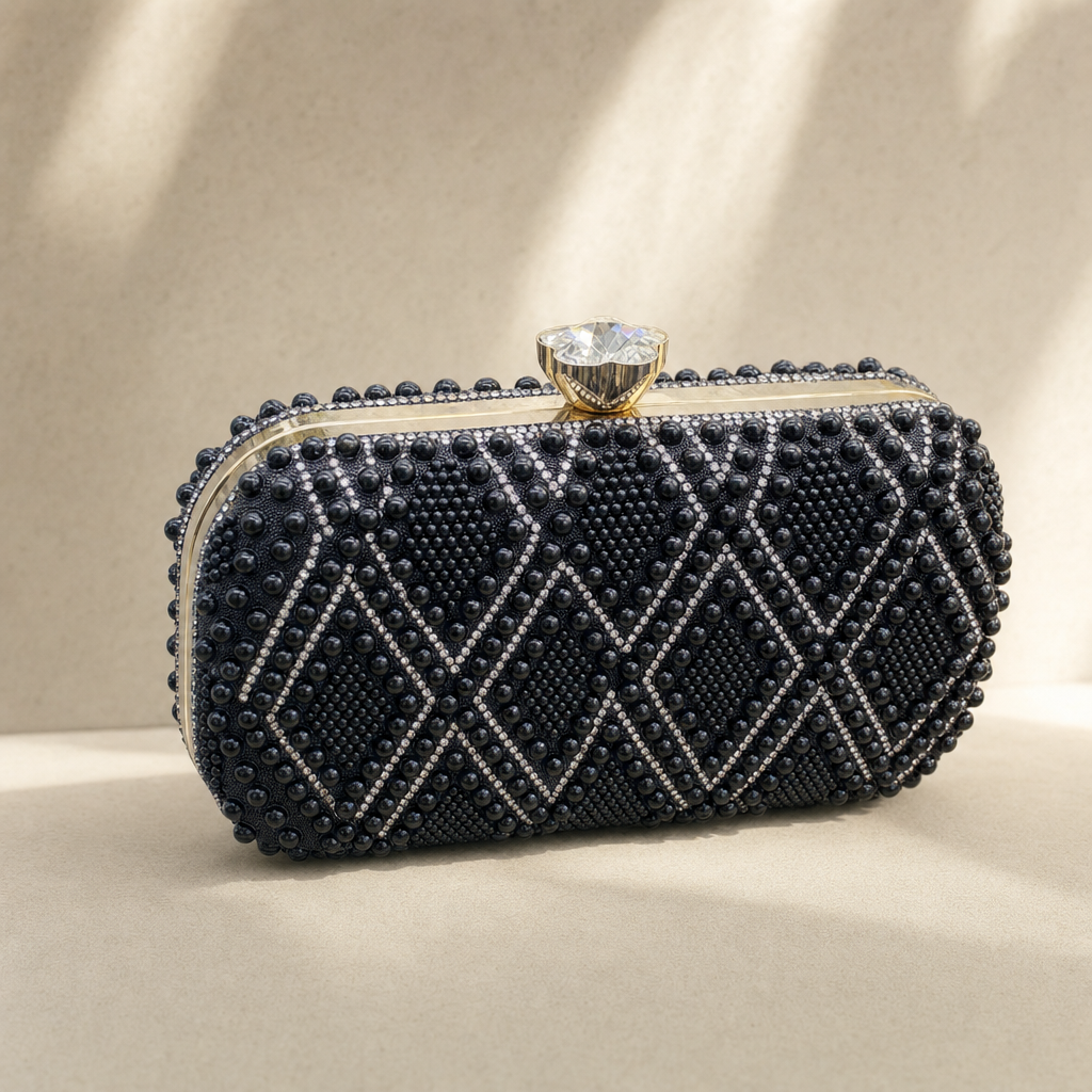 Pearl Beaded Minaudière