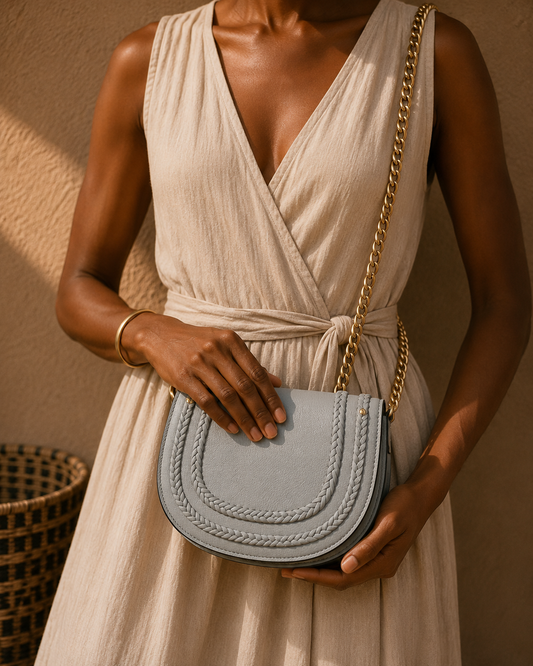 Braided Trim Chain Bag