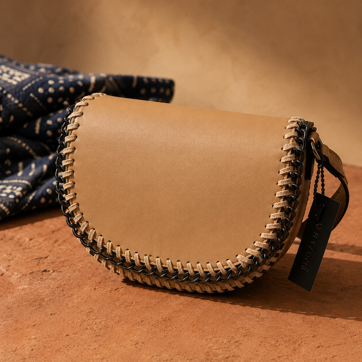 Braided Trim Chain Bag