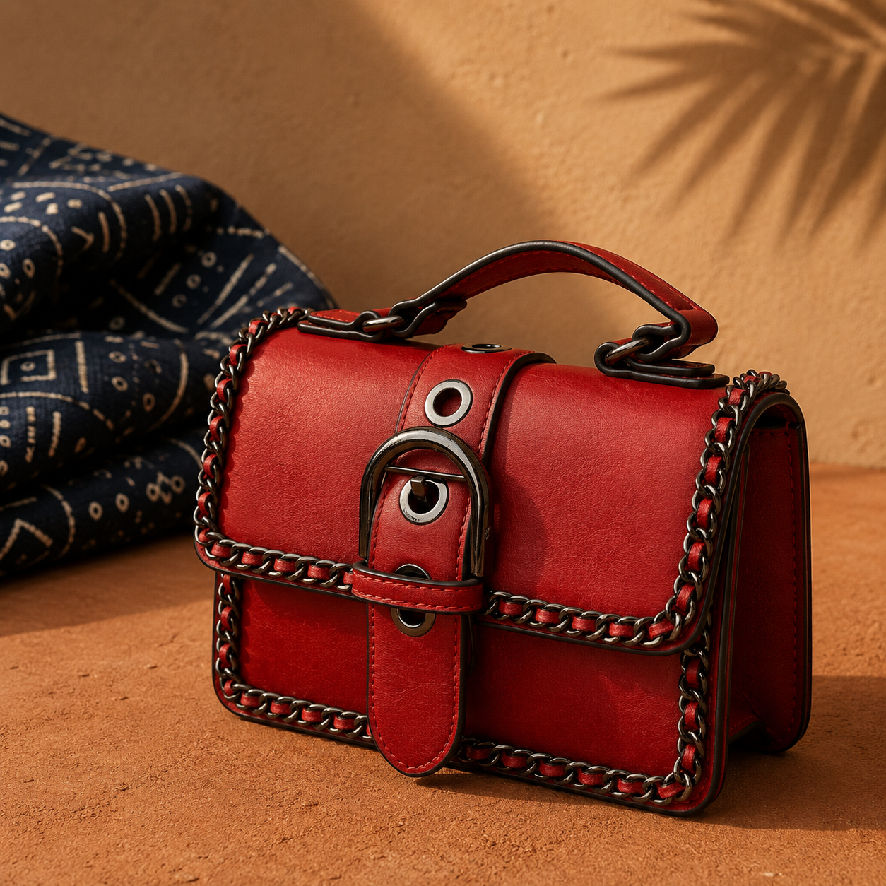 Chain Buckle Crossbody