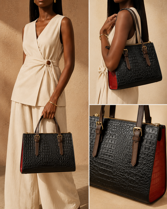 Croc Colorblock Tote