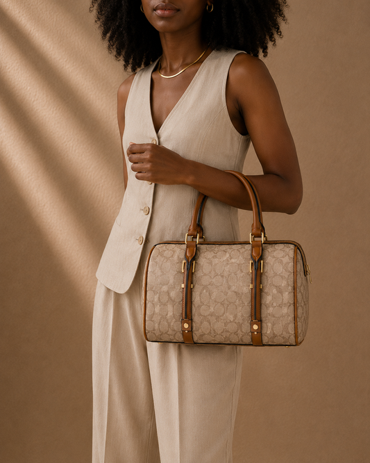 Monogram Canvas Satchel