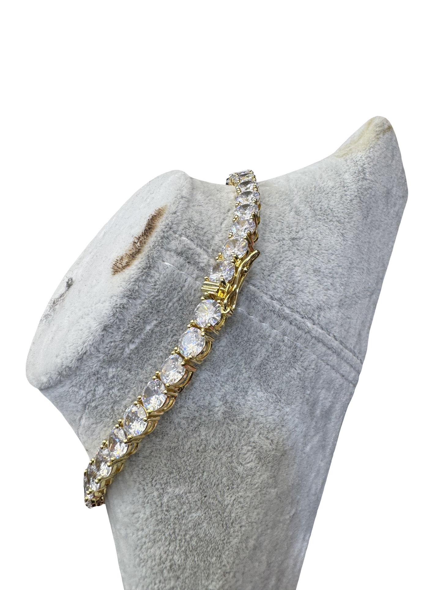 Gold Tennis Chain with Pendant