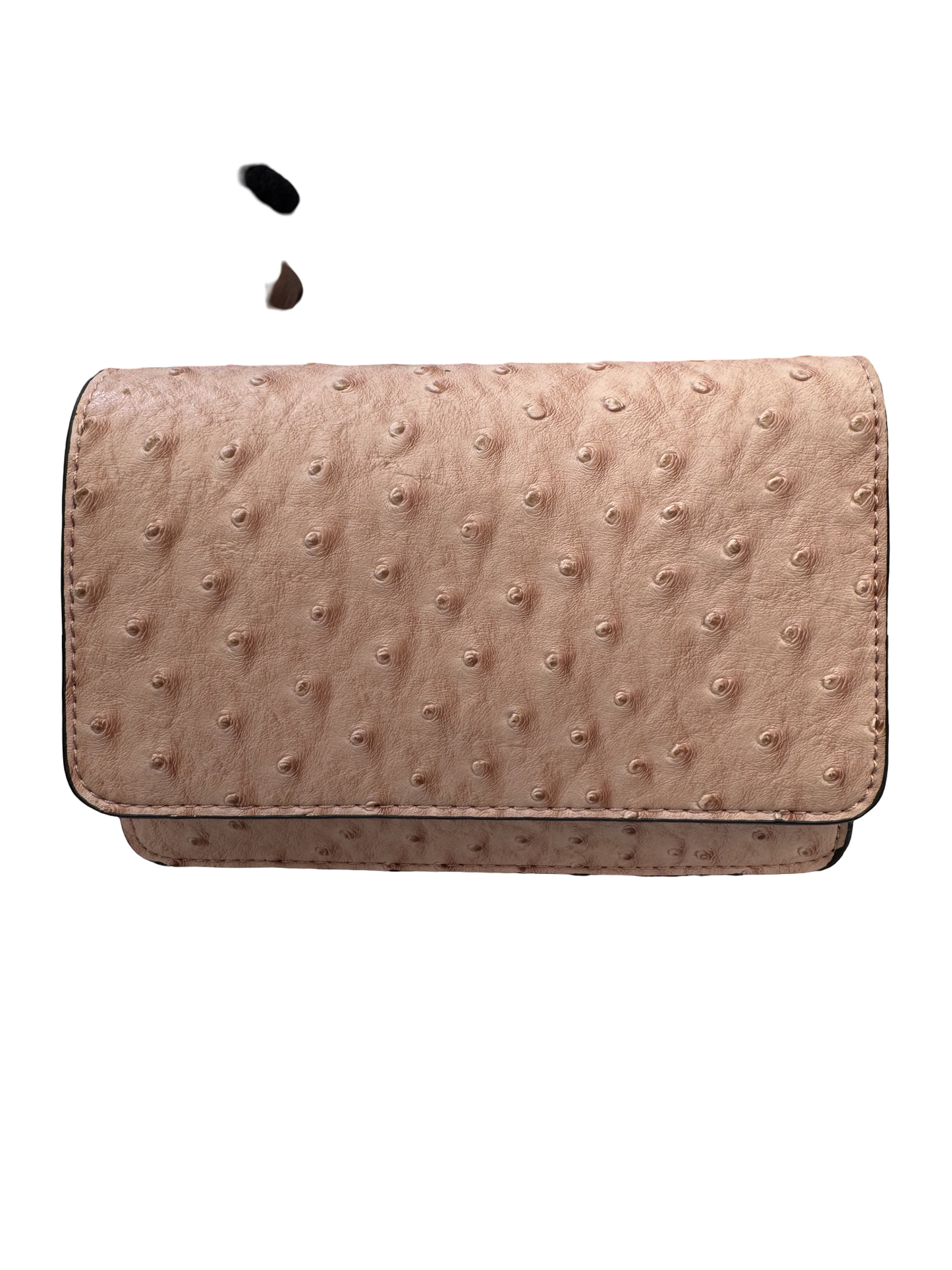 Ostrich Texture Clutch Crossbody