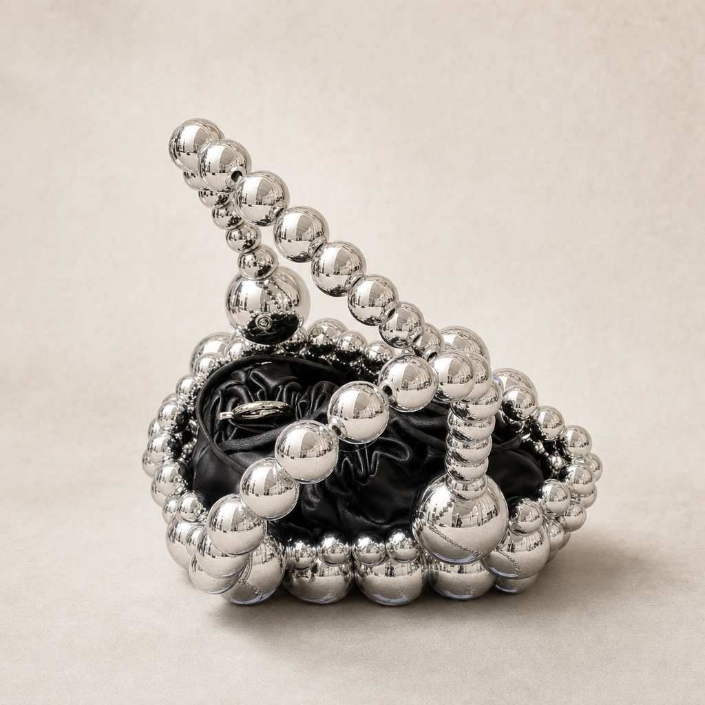 Gilded Sphere Beaded Handbag