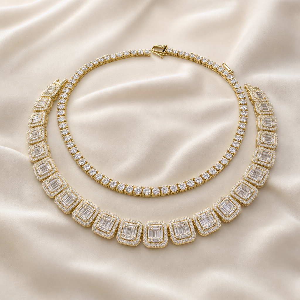 Baguette Cluster Choker
