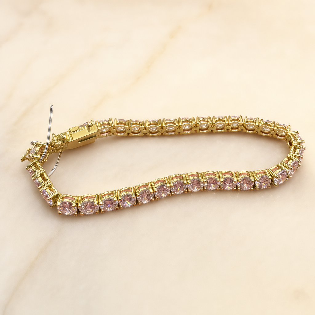 Gold Tennis Bracelet