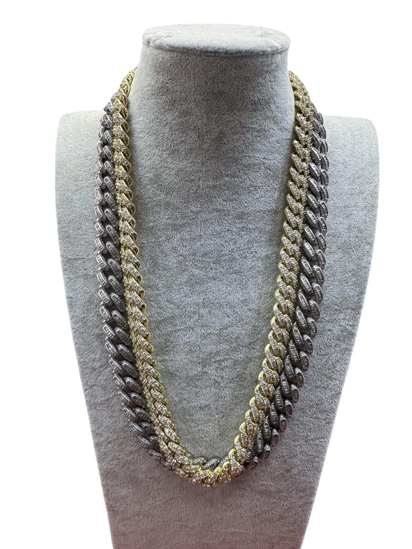 Two-Tone Cuban Link Statement Chain