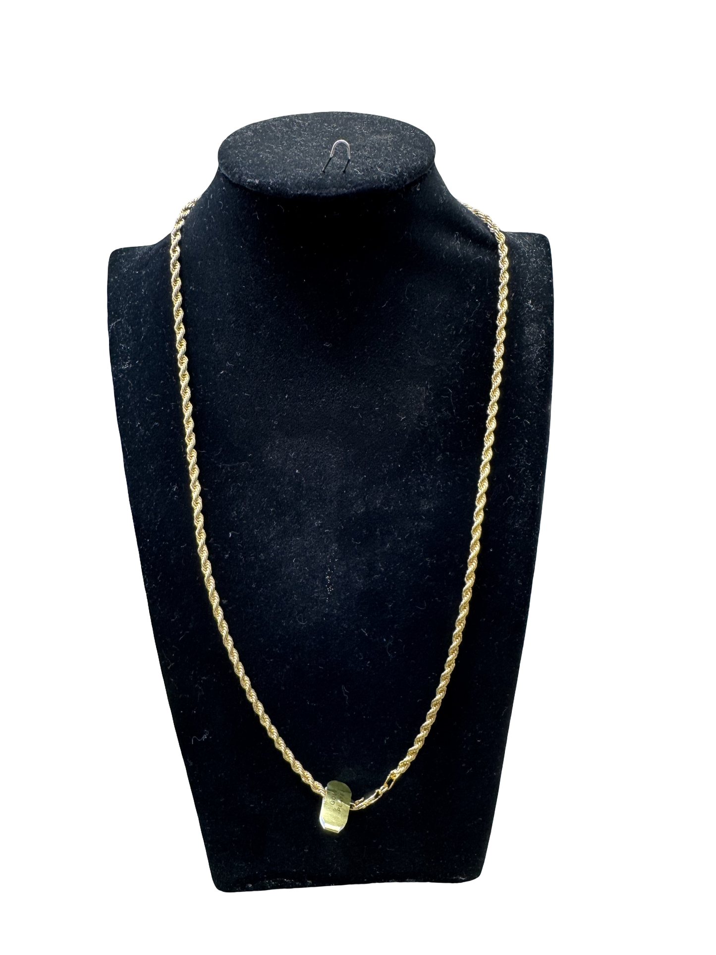 Gold-Tone Rope Chain Necklace