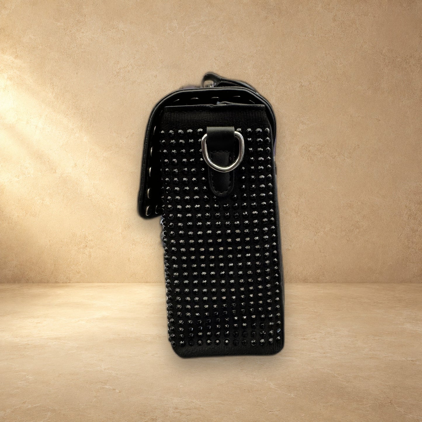 Black Studded Crossbody