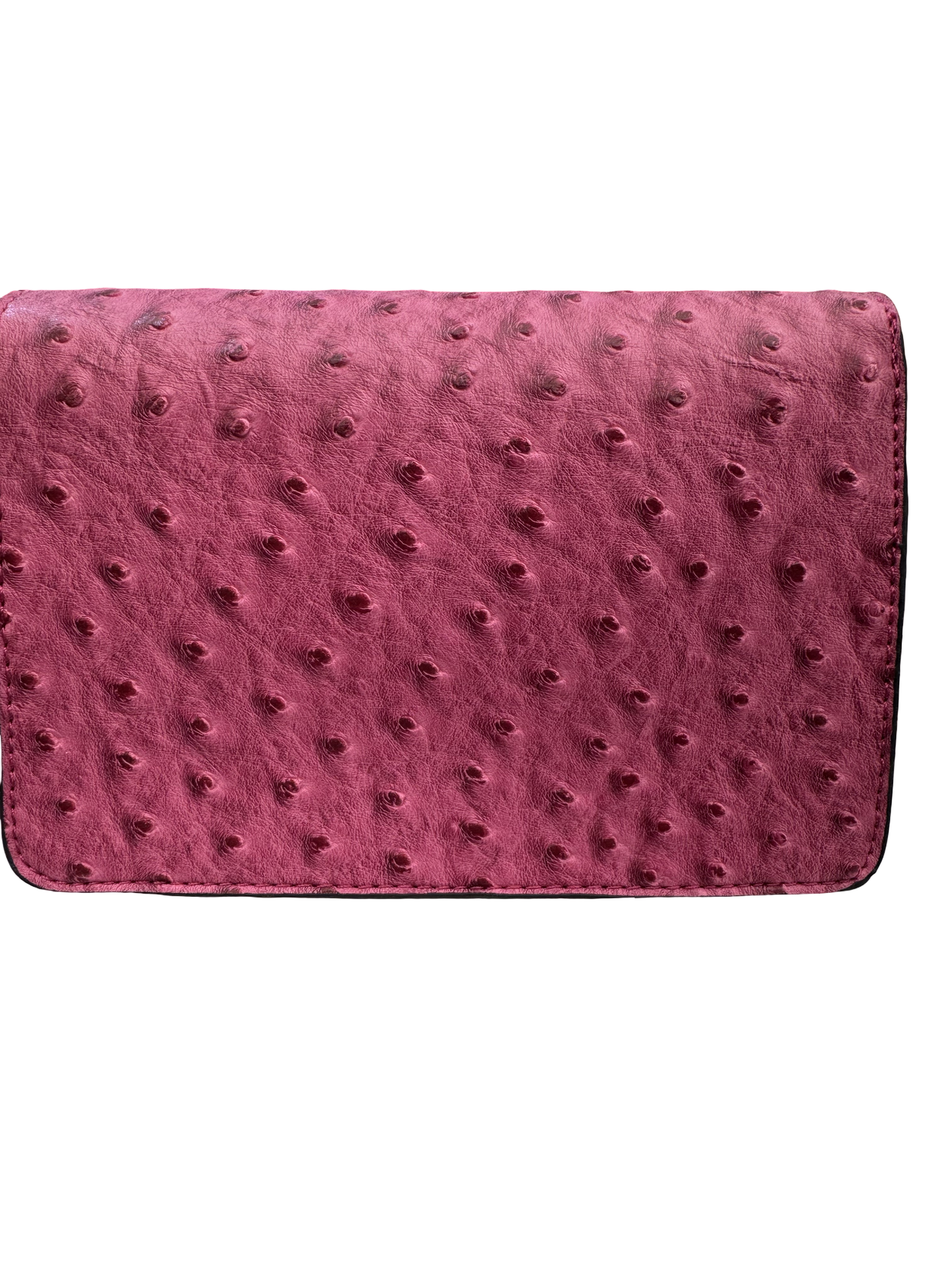 Ostrich Texture Clutch Crossbody