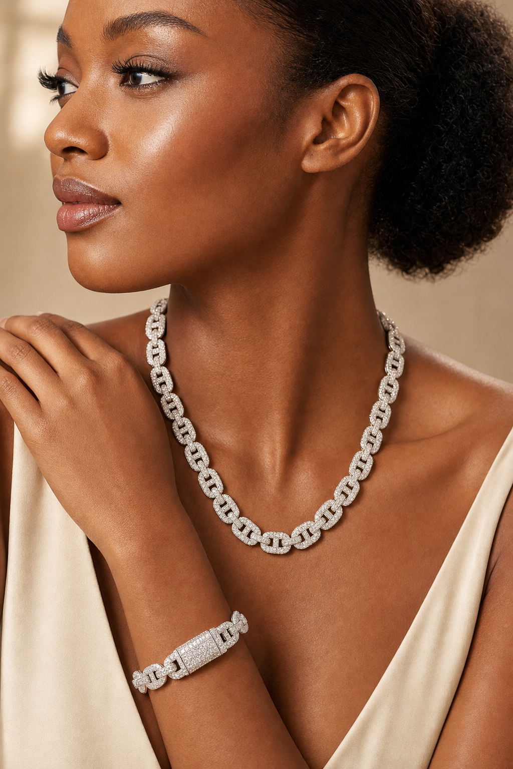 Silver Mariner Chain Necklace